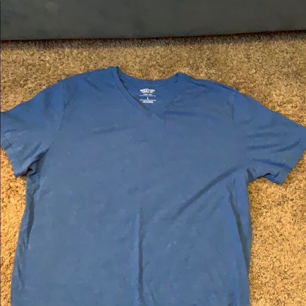 Blue V neck. Worn 3 times